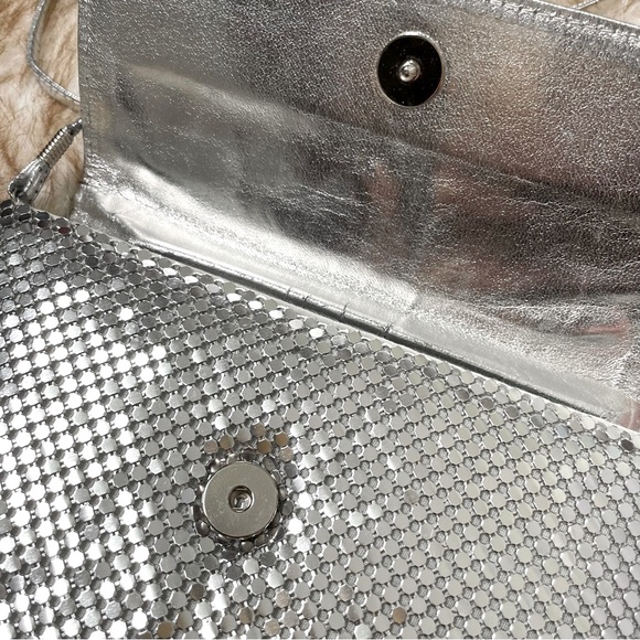 Vintage silver mesh shoulder / crossbody bag - Picture 6 of 7